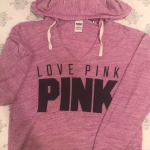 Pink thin hoodie